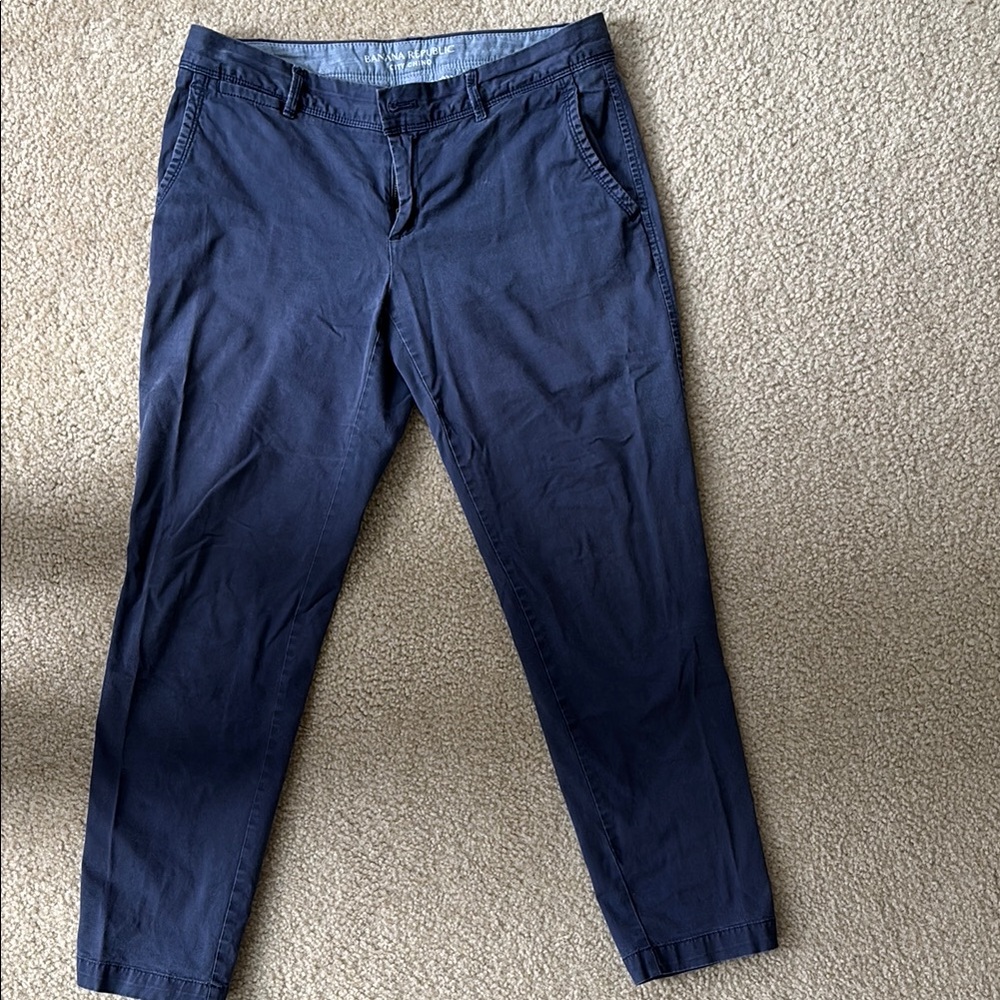 Banana Republic navy blue chino pants